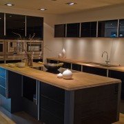 Custom kitchen renovation with butcher block style counters | Avon, OH | North Star Premier Custom Homes