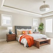 Custom master bedroom design with walkout  | Avon, OH | North Star Premier Custom Homes