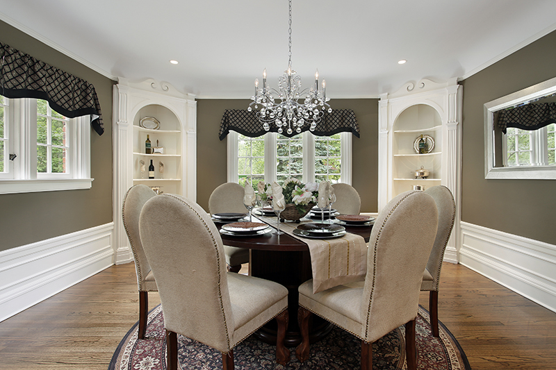 Dining room with custom cabinet built-ins | Avon, OH | North Star Premier Custom Homes