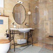 Contemporary bathroom renovation 3-d rendering | Avon, OH | North Star Premier Custom Homes
