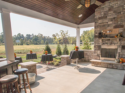 Custom outdoor living spaces from North Star Premier Custom Homes