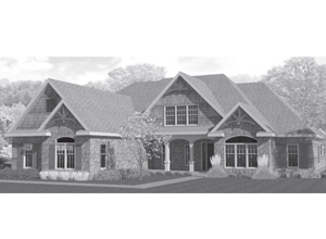 Oakmont custom home rendering in Avon, OH | North Star Premier Custom Homes
