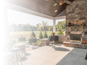 North Star Premier Custom Homes with luxurious outdoor living spaces in Avon, OH